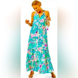 ❌SOLD ON CROSSPOST ❌EUC (worn once) Lily Pulitzer Luliana Maxi Dress